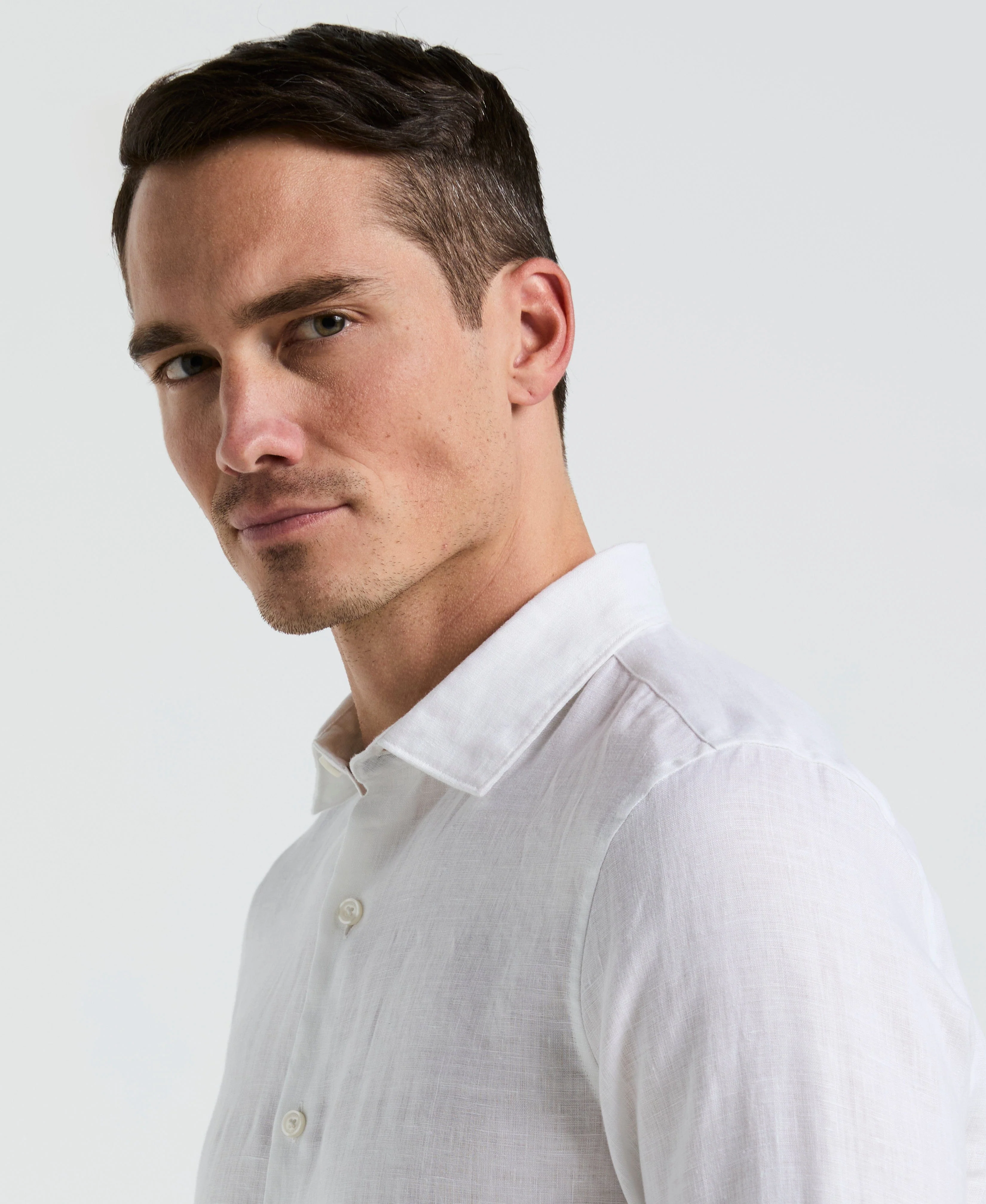 Solid Linen Shirt - Image 15