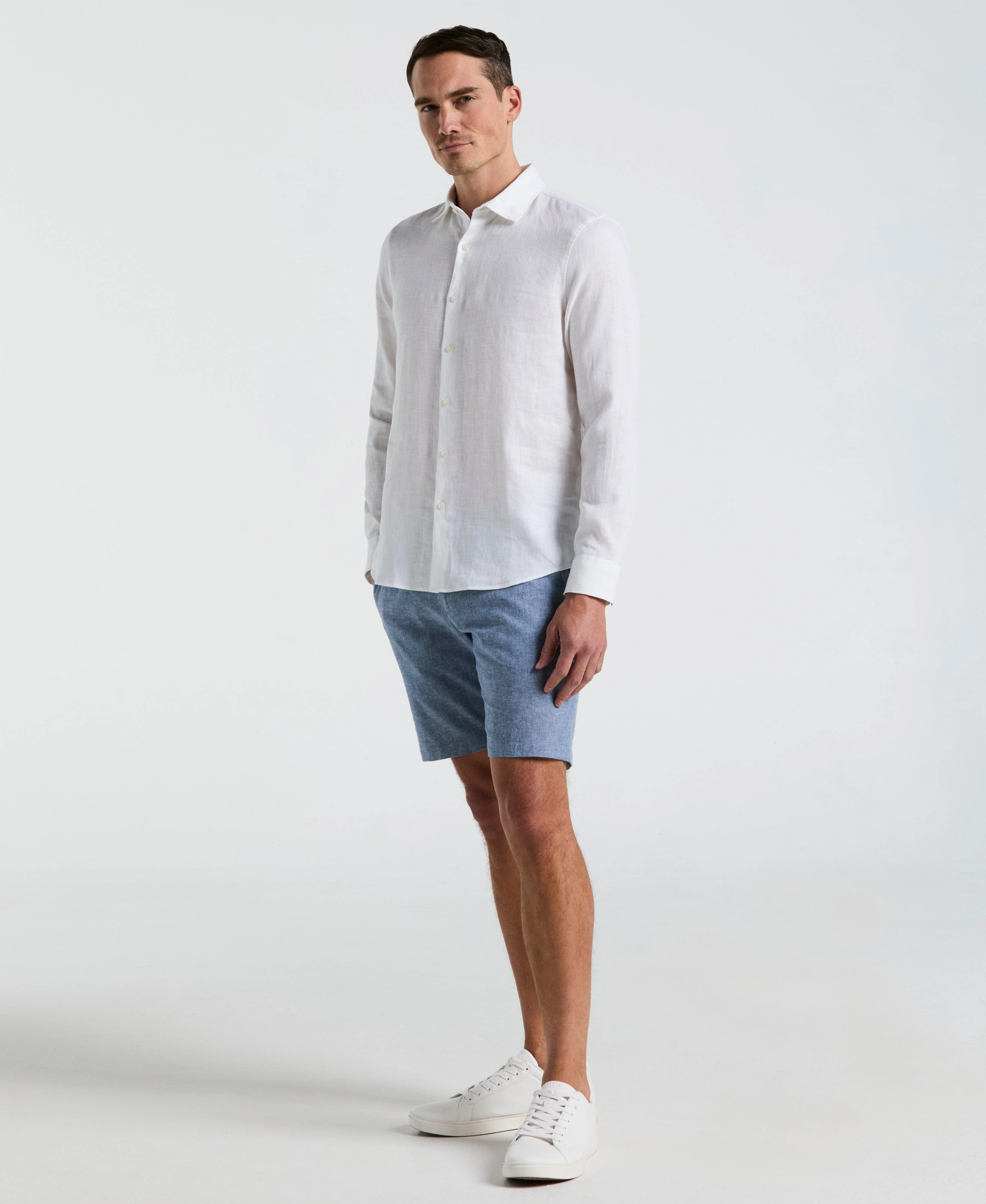 Solid Linen Shirt - Image 16