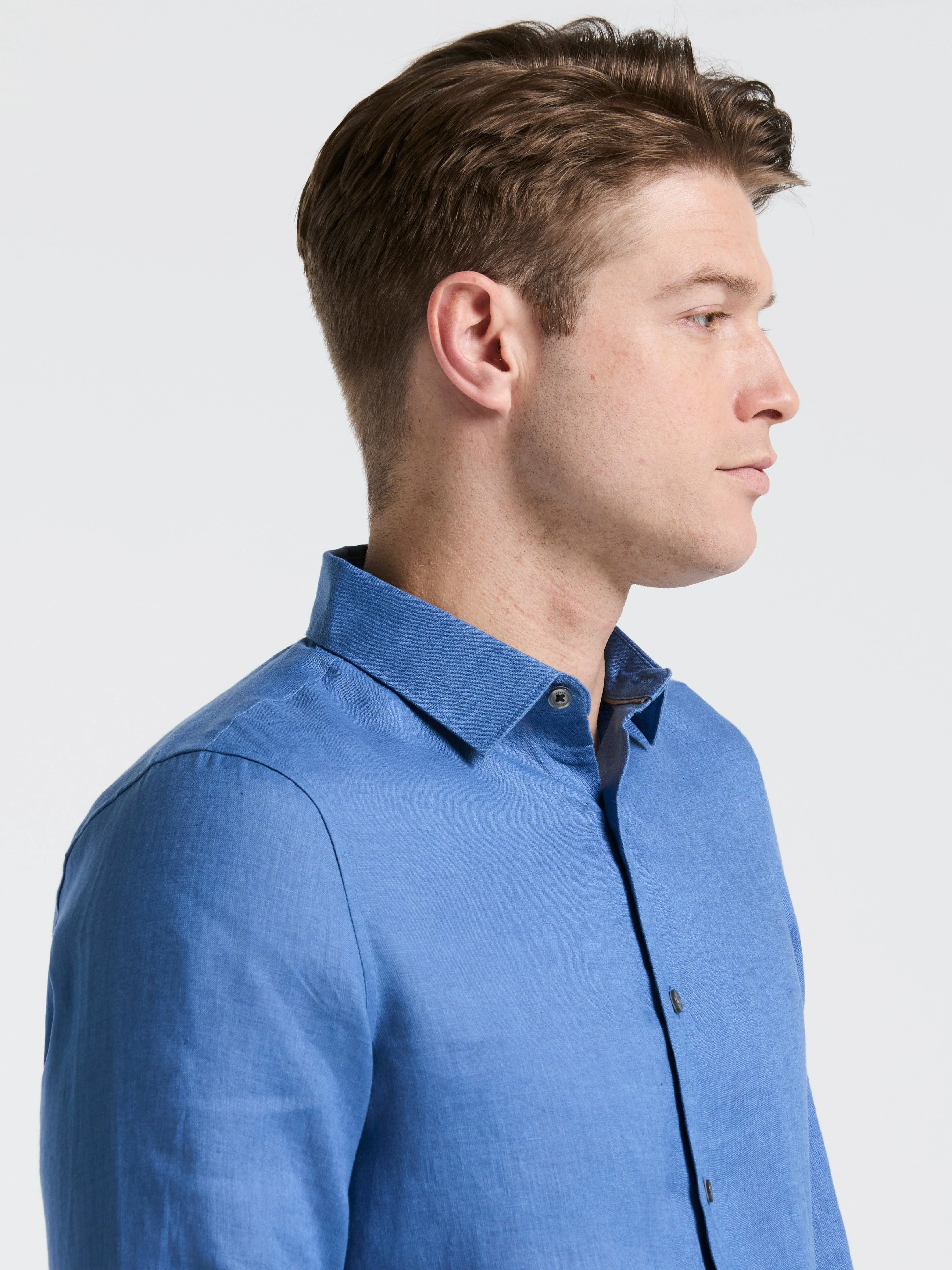 Solid Linen Shirt - Image 19