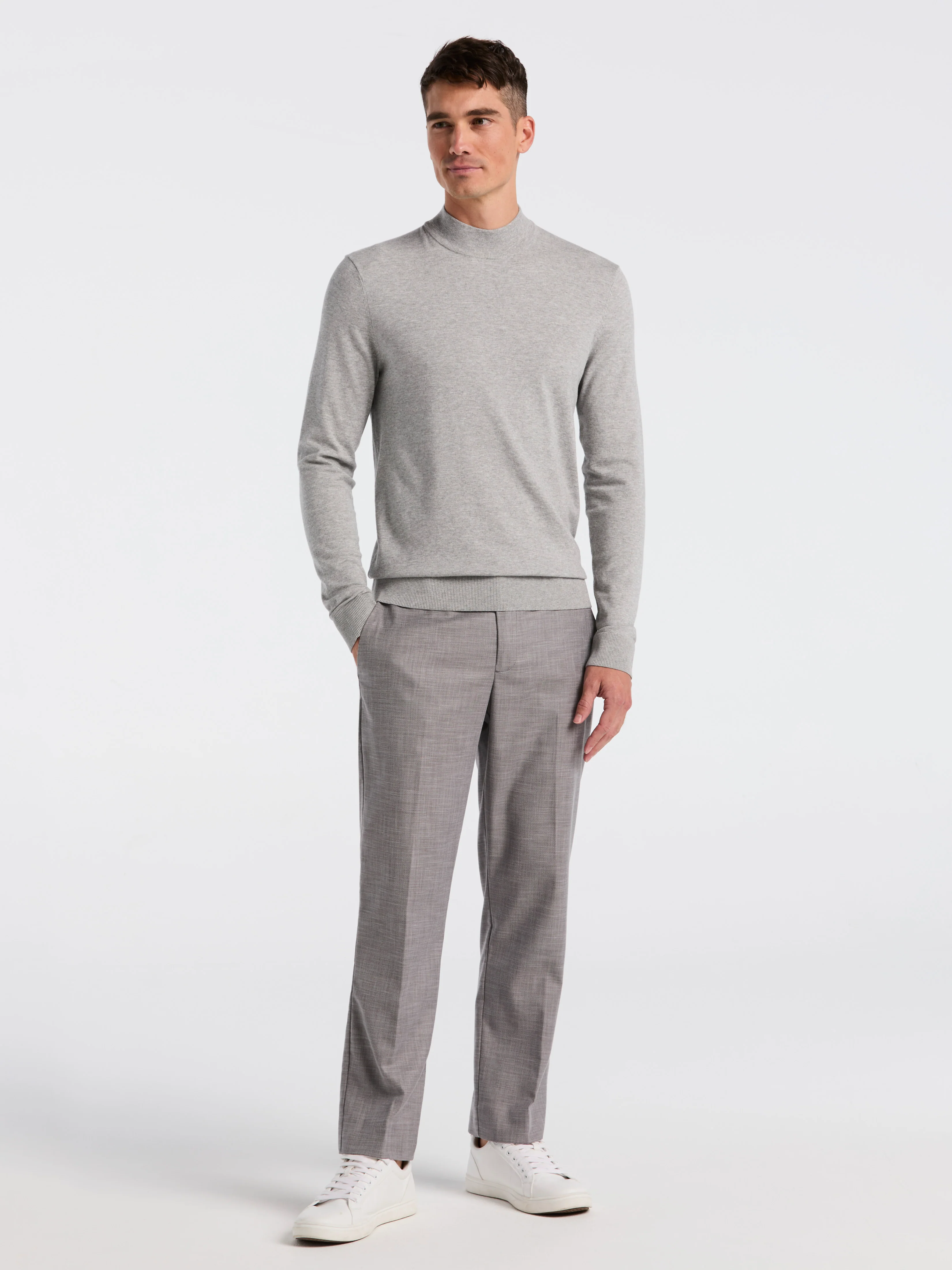 Tech Knit Mock Neck Sweater - Image 4