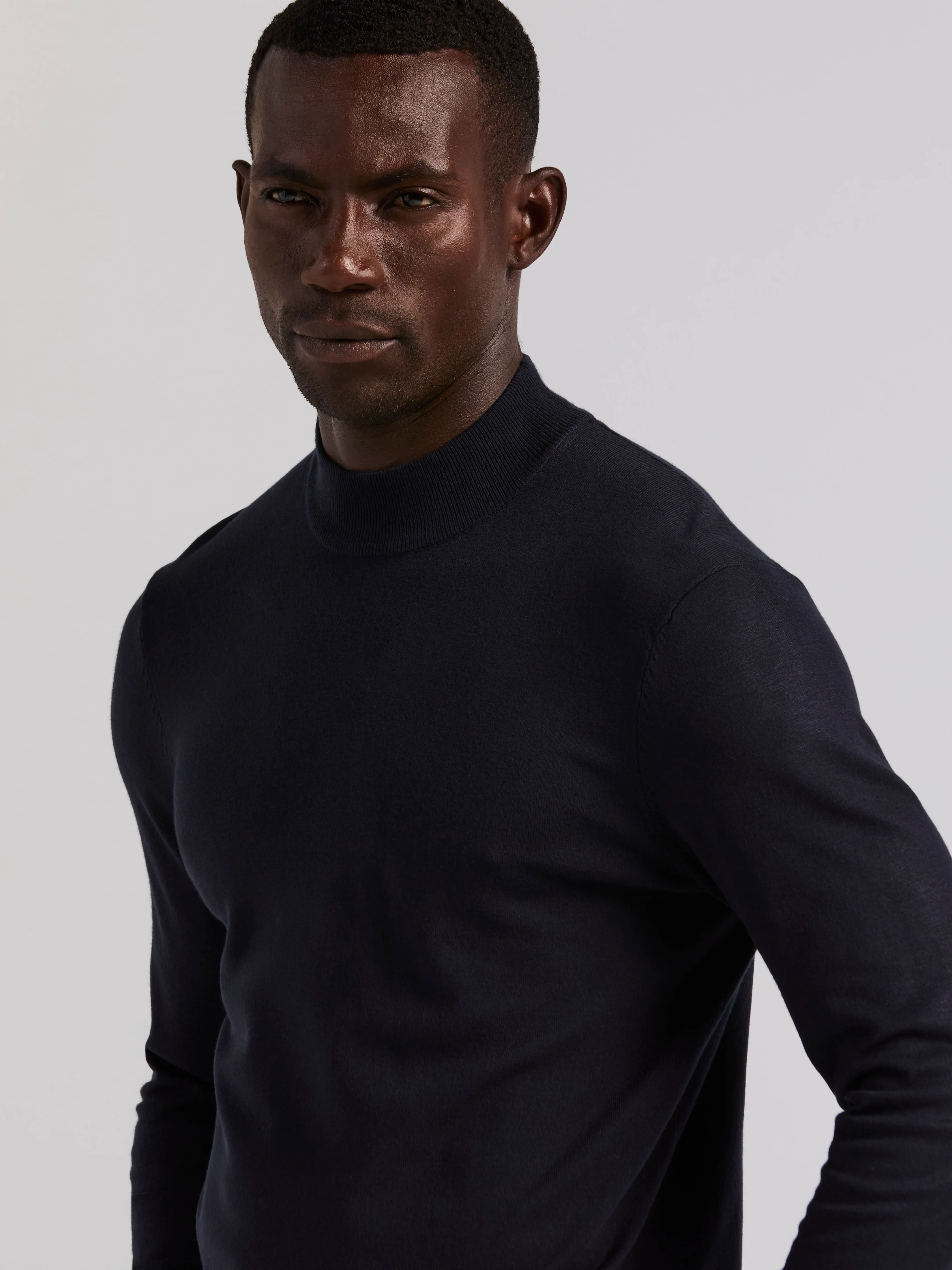 Tech Knit Mock Neck Sweater - Image 6