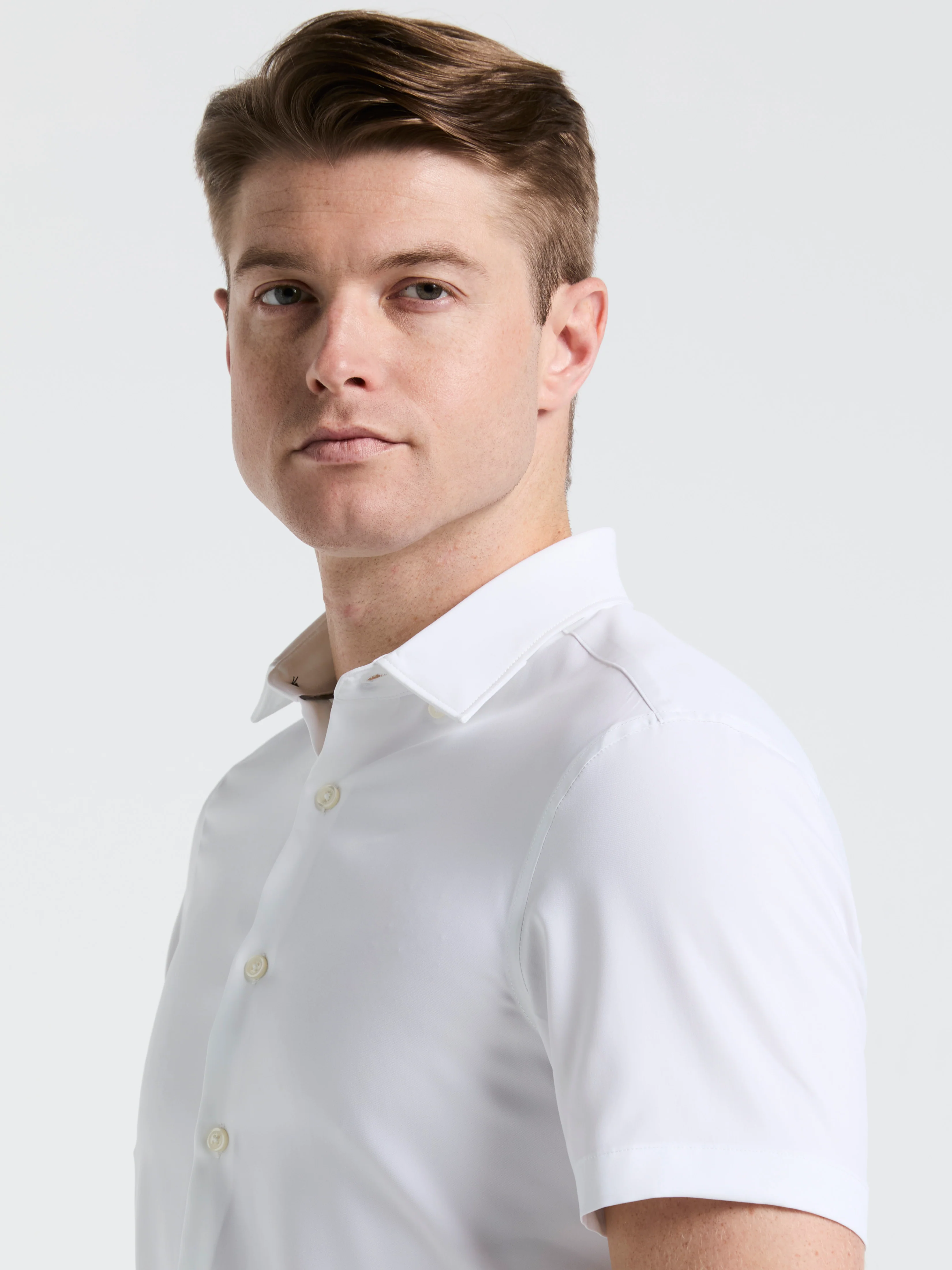 Slim Fit Total Stretch Solid Shirt - Image 14