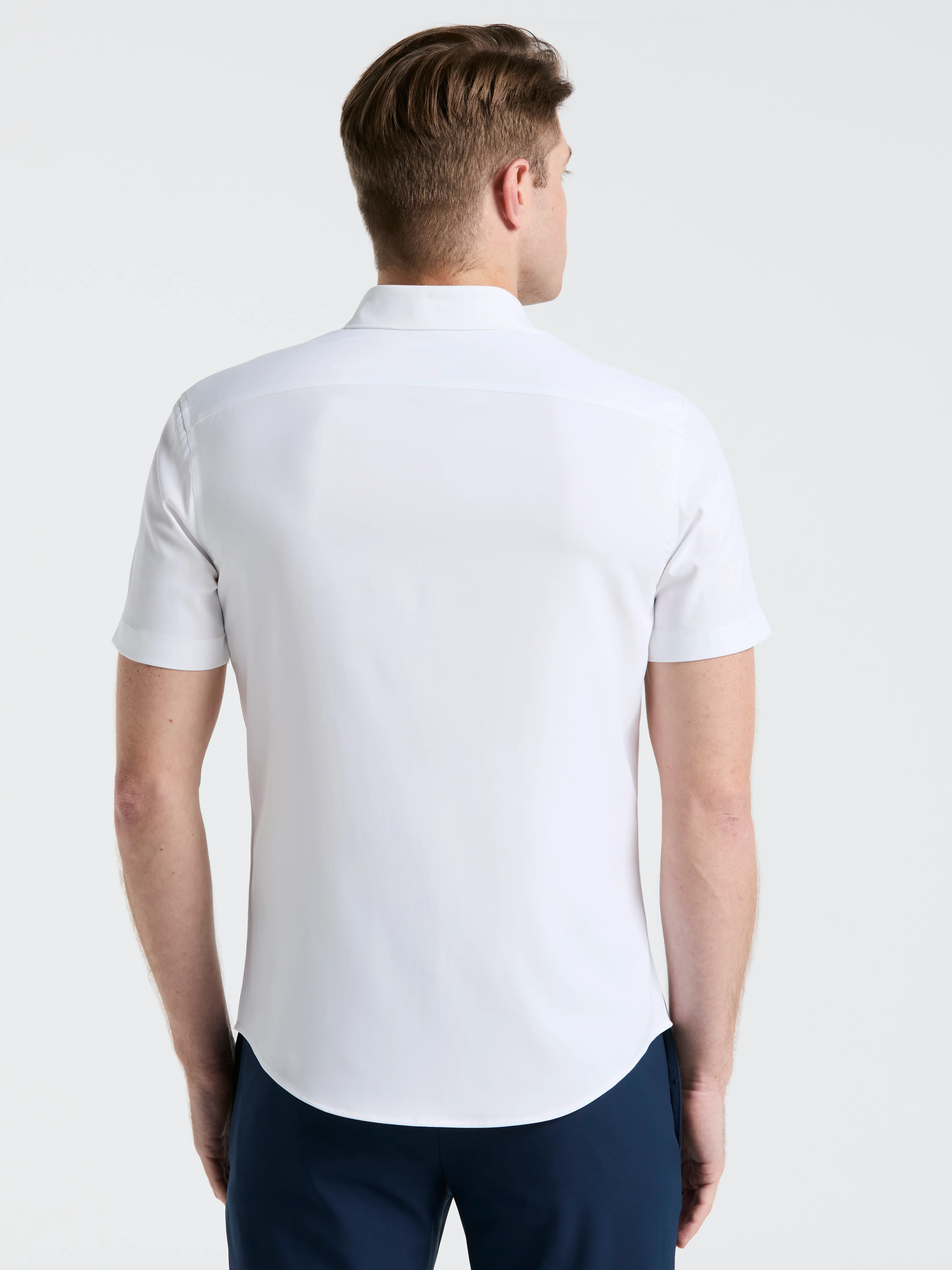 Slim Fit Total Stretch Solid Shirt - Image 15
