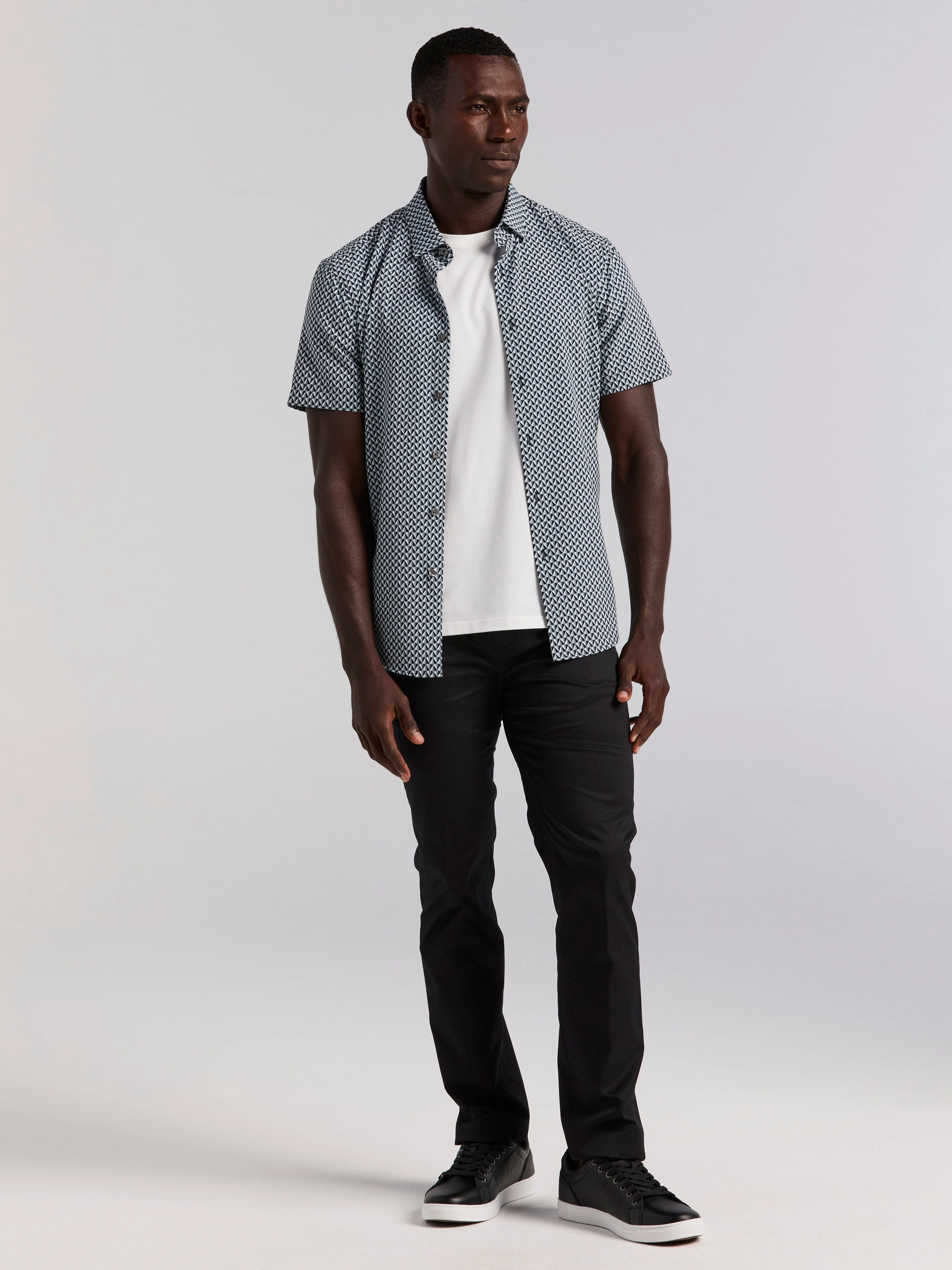 Triangle Geo Print Shirt - Image 3