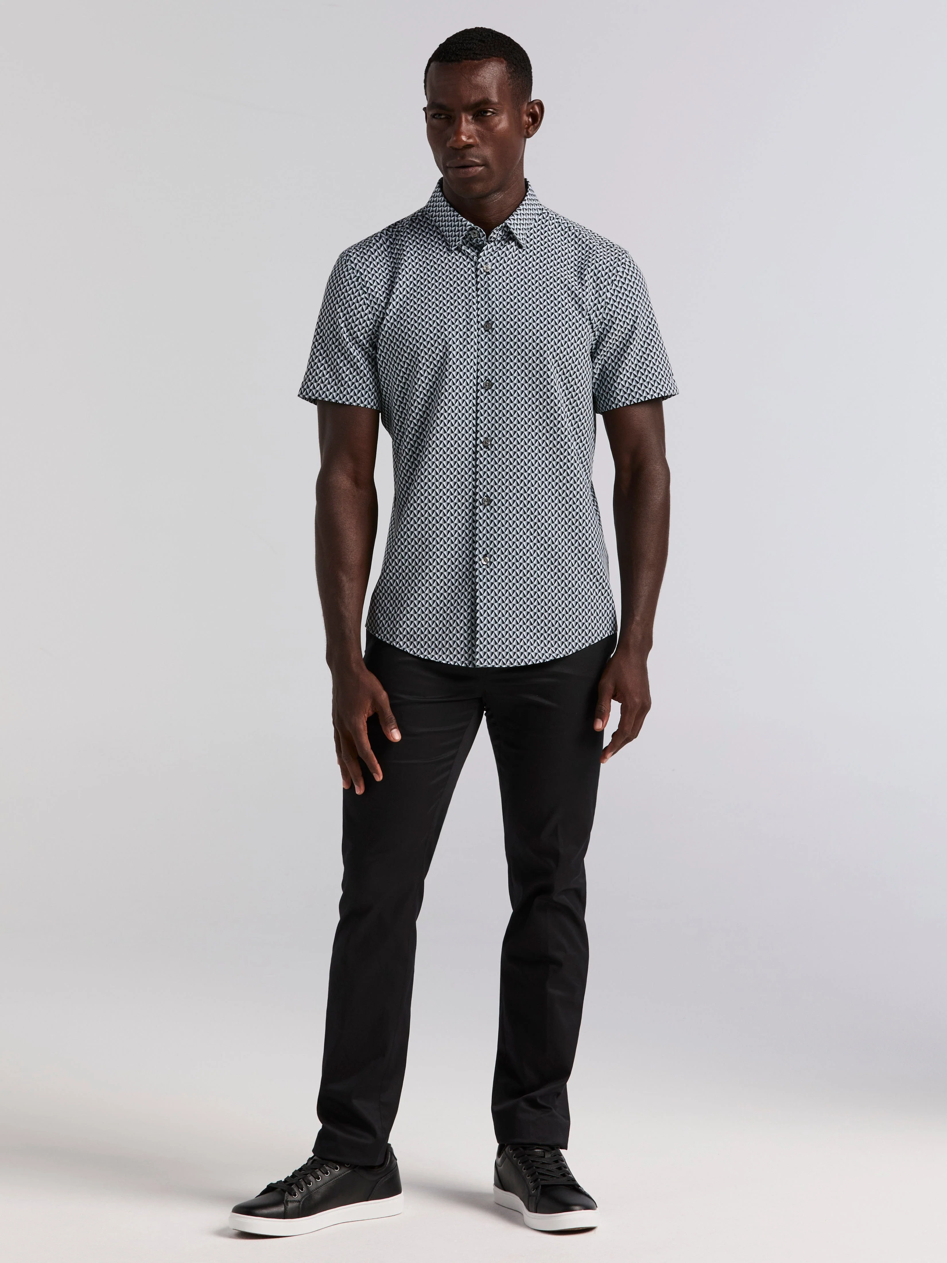 Triangle Geo Print Shirt - Image 5