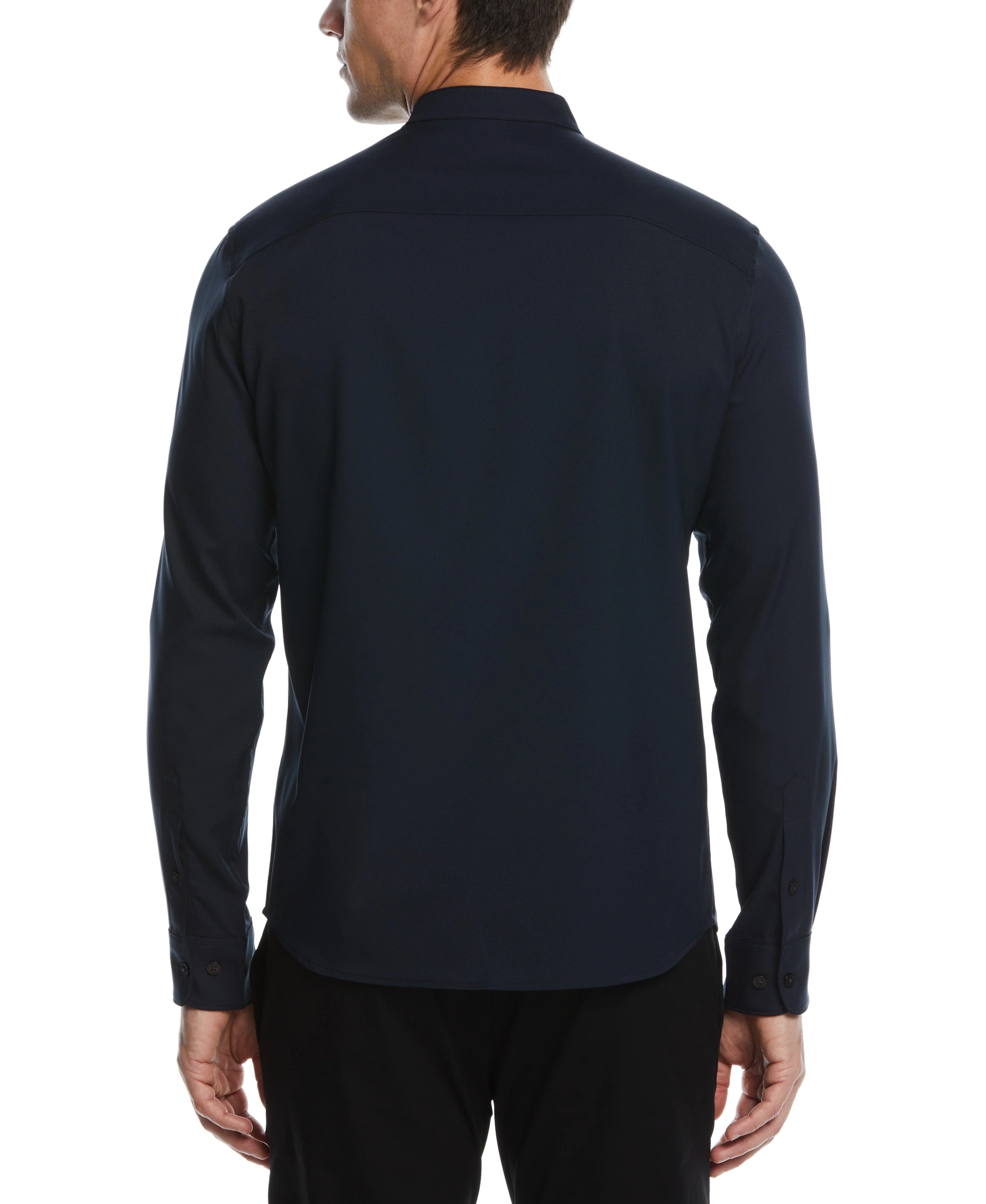 Untucked Total Stretch Slim Fit Banded Collar Shirt - Image 10